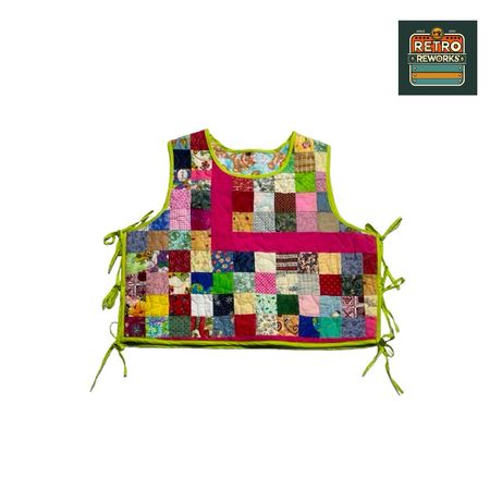 Upcycled Both-Side Opening Quilt Gilet