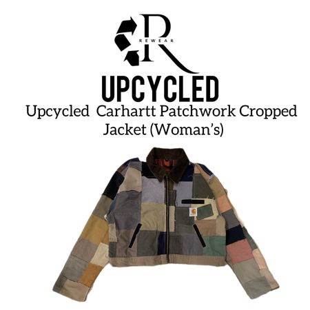 Upcycled Carhartt patchwork Cropped Jacket (Woman’s)