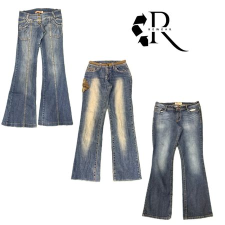 Y2K Era Cyber Girl Denim Jeans RW2123
