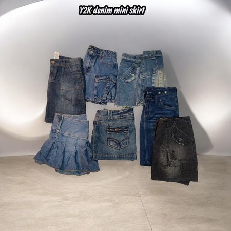 Y2K Denim Mini Skirts