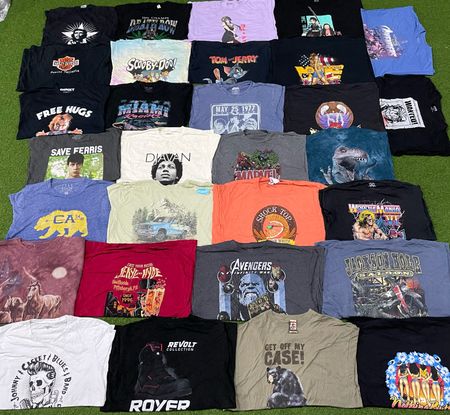 Vintage Music Printed T shirt 30 pcs