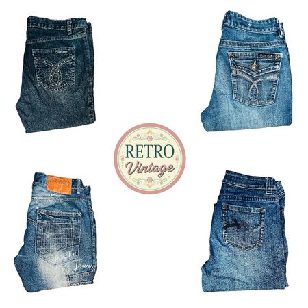 Vintage Unbranded Blue Denim Jeans Relaxed Fit |E|