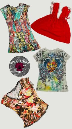 Y2k blouse 12 pieces WR1715