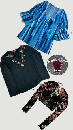 Y2k long sleeve blouse 10 pieces WR1713