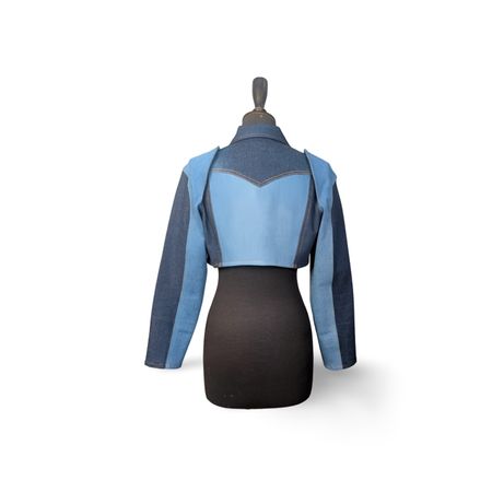 UPCYCLED FLIP SHOULDER JACKET