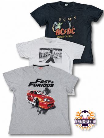 Vintage Music print T Shirt Y2K Graphic printed T-Shirts single stich