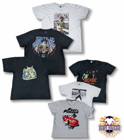 T-shirt imprimé vintage musique T-shirt graphique Y2K t-shirts à couture simple