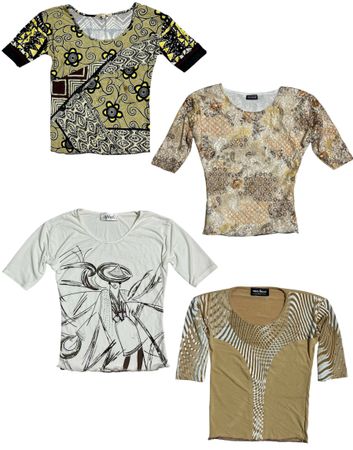 2000s It-Girl Earthy Tone x Y2K Tops: RE-053