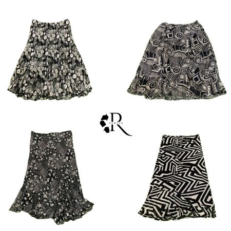 Y2K Gothic Vibe Poly Maxi Skirt RW2126