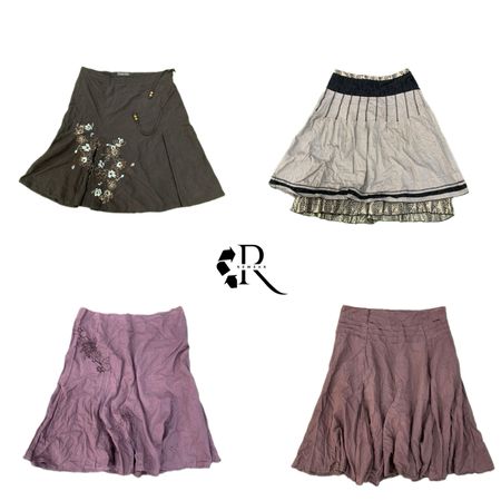 Y2K Unique Girl Poly Midi Skirts RW 2128
