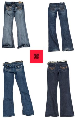 BACK EMBALISHMENT Y2K INSPIRED JEANS