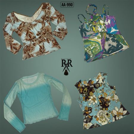 Y2K Oceanic Vibe Mix Tops (AA-990)