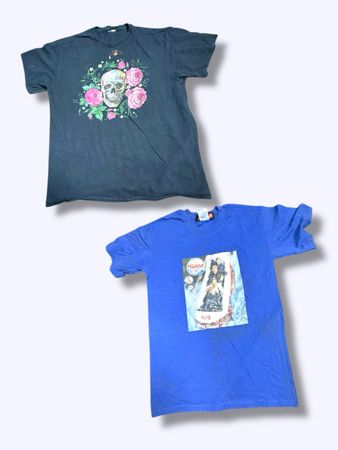 Branded graphic tee mixed brand collection