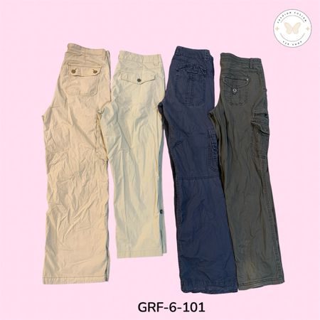 Y2K Cargo Pants | Streetwear Utility Trousers (GRF-6-101)