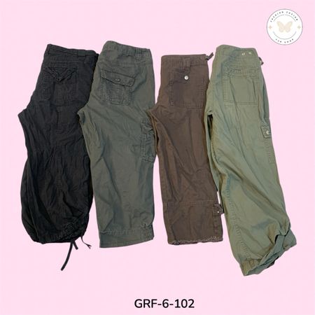 Y2K Cargo Capri Pants – Trendy Streetwear Utility Bottoms (GRF-6-102)