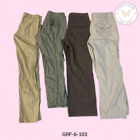Vintage Cargo Pants | Relaxed Fit Casual Bottoms (GRF-6-103)