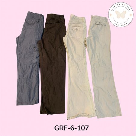 Wide Leg Cargo Pants | Y2K Fashion Essential (GRF-6-107)