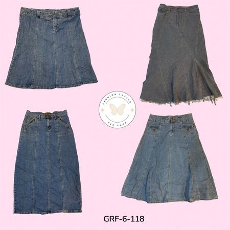 Trendy Washed Denim Maxi Skirt for Women – Street Style Essential (GRF-6-118)