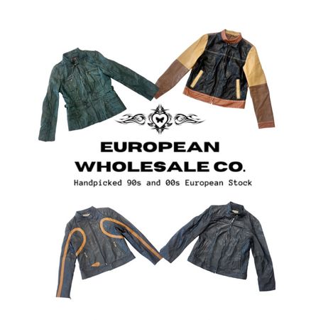 Y2K vintage leather jacket collection (YWVO3
