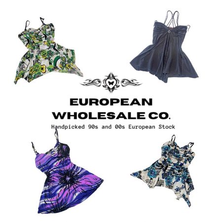Y2K European Grunge Vixen Cami tops mix YWV11)