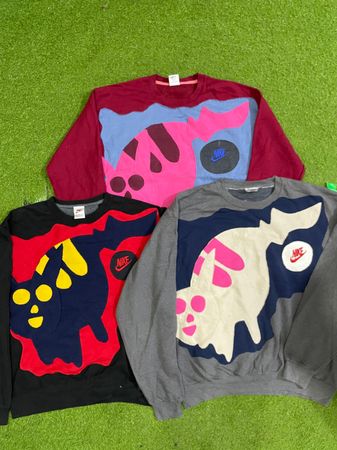 Upcycled Nike patchwork sweatshirt