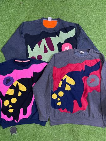 Upcycled Nike patchwork sweatshirt