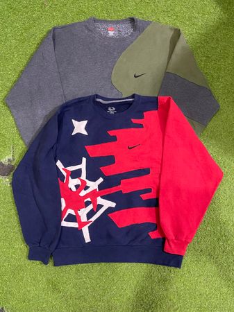 Upcycled Nike patchwork sweatshirt