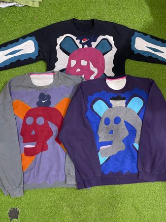 Upcycled Nike patchwork sweatshirt