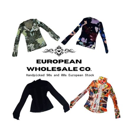 Y2K European Mesh Long sleep Tops (YWV113)