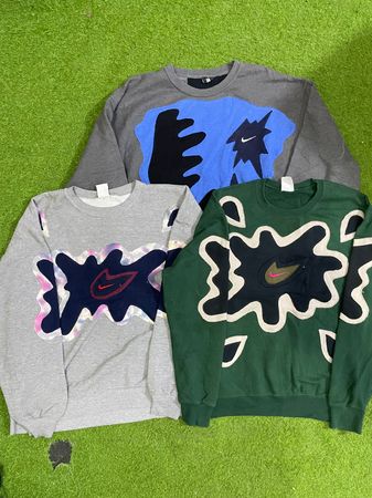 Upcycled Nike patchwork sweatshirt