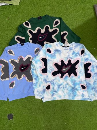 Upcycled Nike patchwork sweatshirt