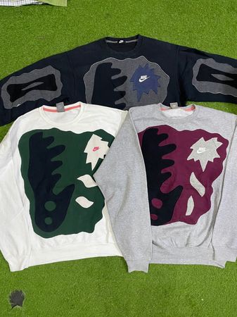 Felpa patchwork Nike riciclata