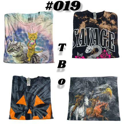 Tie Dye T-Shirts (brands) Color turn, Gillian & Almost Famous usw. #R019.
