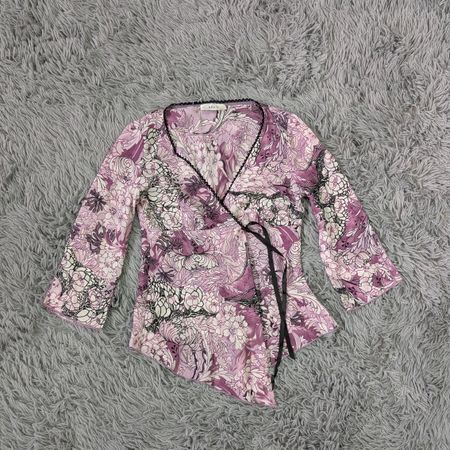 Mesh Sleeve Printed Blouses Bundle