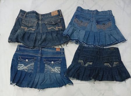 CR9095 UPCYCLED Y2K FLOWY SKIRTS