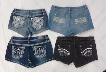CR9100 UPCYCLED Y2K SHORTS