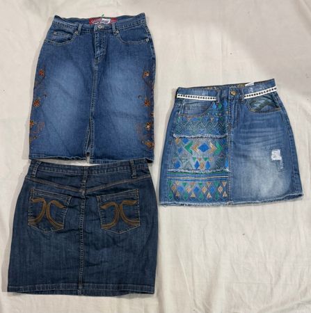 Y2k denim skirts (754)