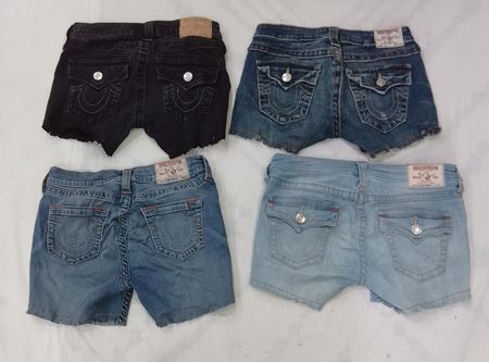 CR9102 UPCYCLED TRUE RELIGION SHORTS