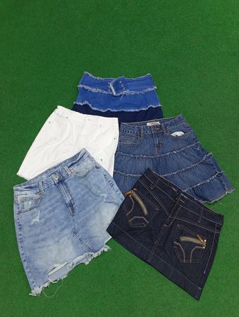 Unbranded Denim Mini Skirt (Mms-567)