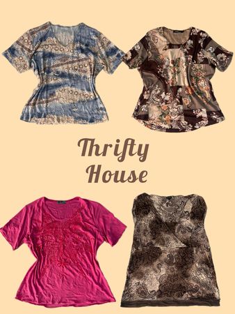 Just £4PP; Retro Artsy Girl Y2k Tops(TH/477)