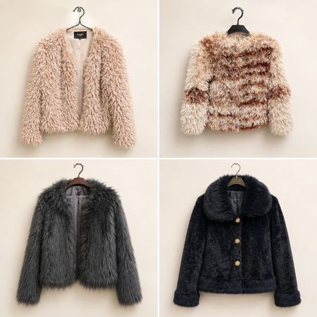 Y2k Cozy fur Coats