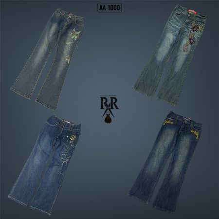 Y2K It Girl Unique Denim Jeans (AA-1000)