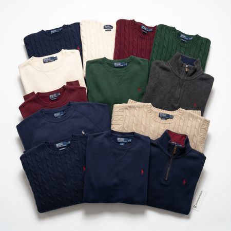 Ralph Lauren Sweater | Cableknit | 1/4 Zipper | 1/2 Zipper