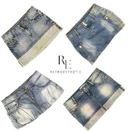Y2K NYC IT GIRL DENIM MINI SKIRTS RE-3398