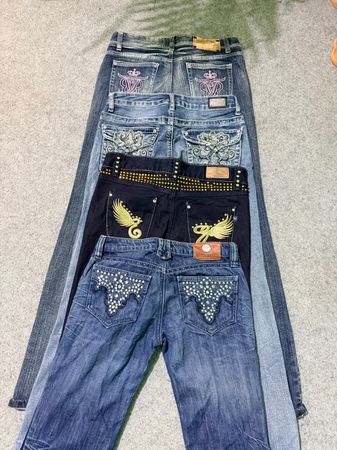 Y2K woman flared jeans
