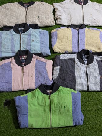 Veste Herrington polo Ralph Lauren upcyclée