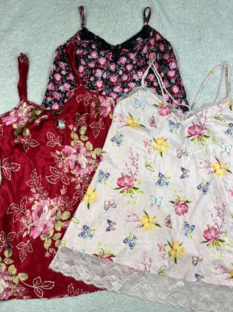 Silk nighty tops