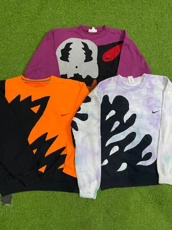 Upcycled Nike patchwork sweatshirt