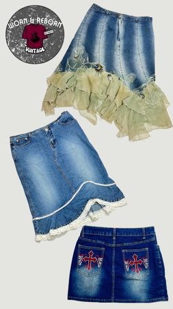 Y2k denim skirt 12 pieces WR1738