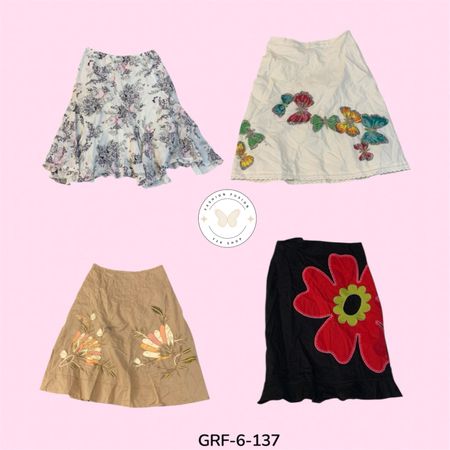 Premium Soft Cotton Printed Skirt – Casual Everyday Wear (GRF-6-137)